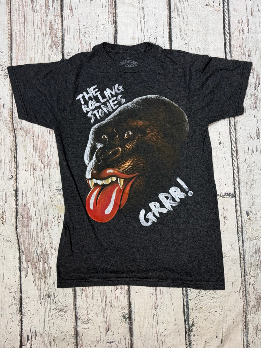 The Rolling Stones Women's T Shirt Band Gorilla Grrr 50 years anniversary